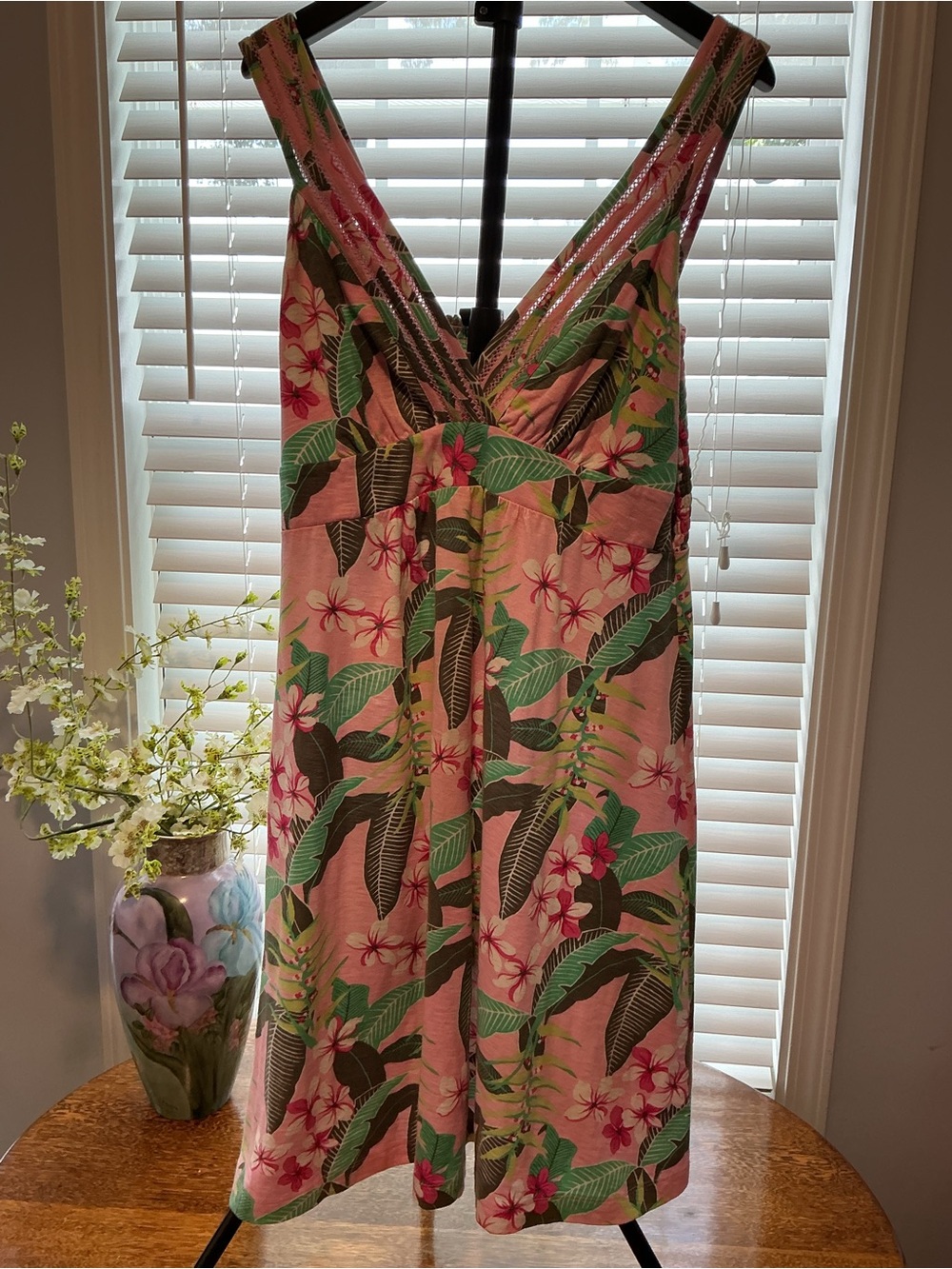 Tommy Bahama Tropical Floral V-Neck Sundress